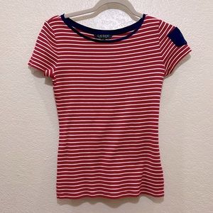Ralph Lauren red-stripped t-shirt